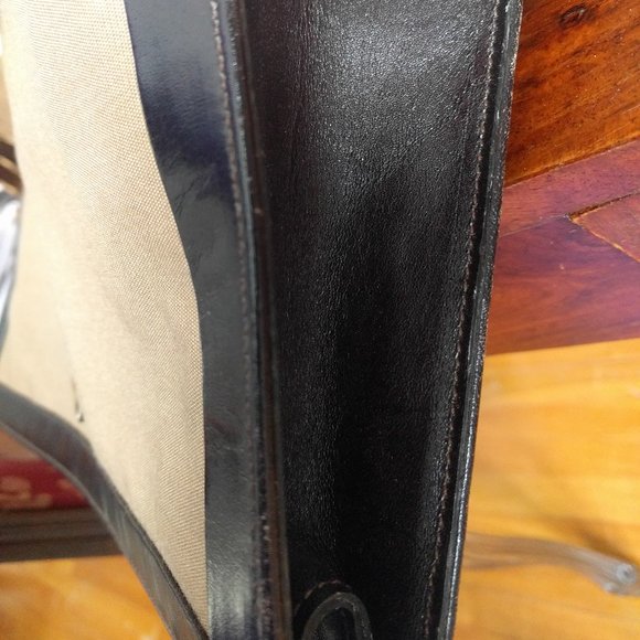 Stunning Paco Rabanne Paris Clutch Canvas & Leather - Picture 7 of 11